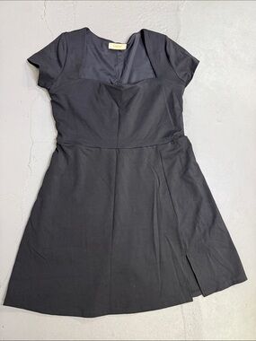 Black Women's Pull-on Lycra Dress with Bike Short Lining